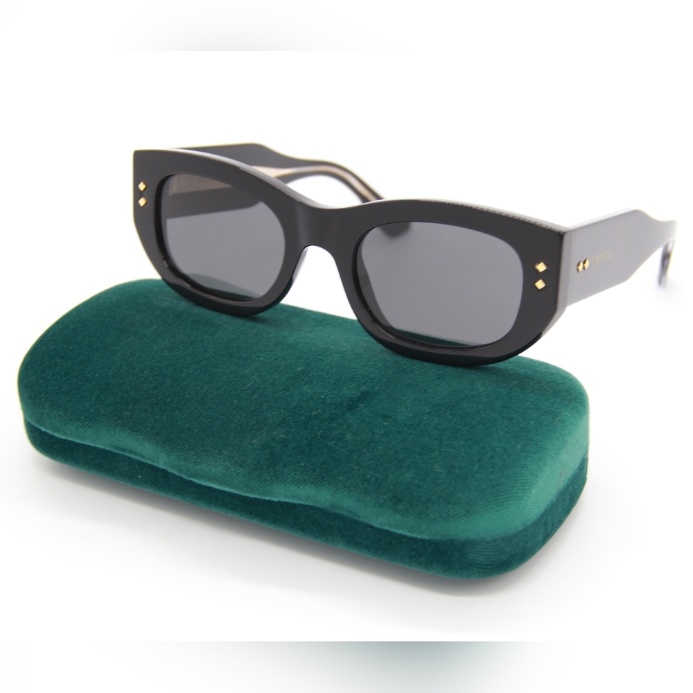 NEW GUCCI SUNGLASSES GG1215S 002 BLACK UNISEX EYEWEAR GUCCI - Picture 2 of 16